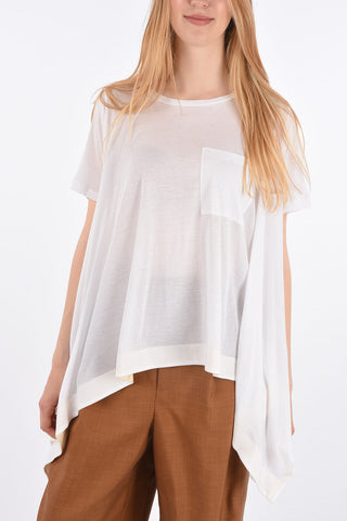 T-shirt Asimmetrica con Taschino