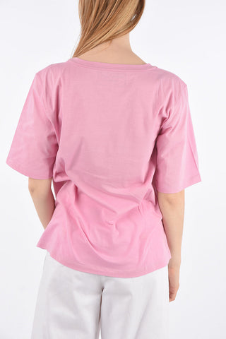 T-shirt with Embroidered Applications