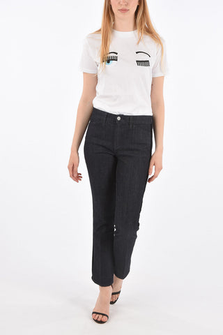 slim fit piping jeans