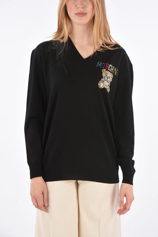 Virgin Wool V-neck Sweater