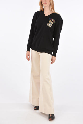 Virgin Wool V-neck Sweater