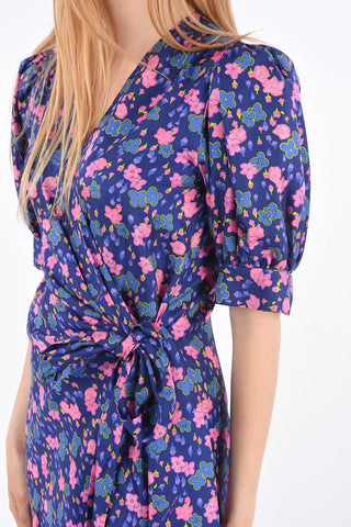 Floral Printed Short Sleeve Kimono Dress