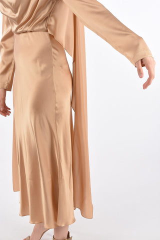 Vestito in Seta Drappeggiato 