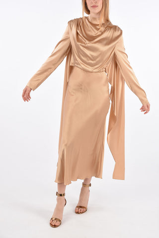 Vestito in Seta Drappeggiato 