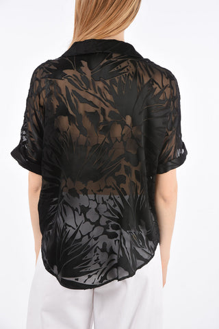 Short Sleeve Sheer Shirt