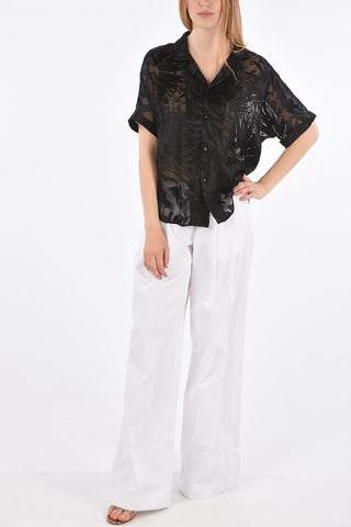 Short Sleeve Sheer Shirt