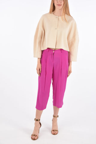 Linen Cropped Blouse
