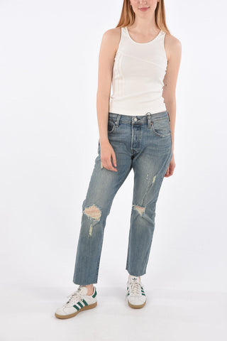 CHIARA FERRAGNI Jeans 501 Distressed