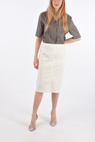 Cotton Pencil Skirt