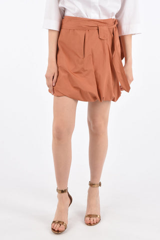 Bubble Miniskirt with Belt