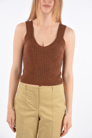 Crochet Top with Jewel Applications