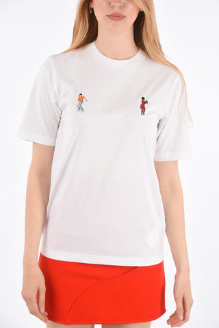 Embroidered DANCERS Crew-Neck T-Shirt