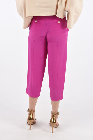 Double Pleat Cropped Pants