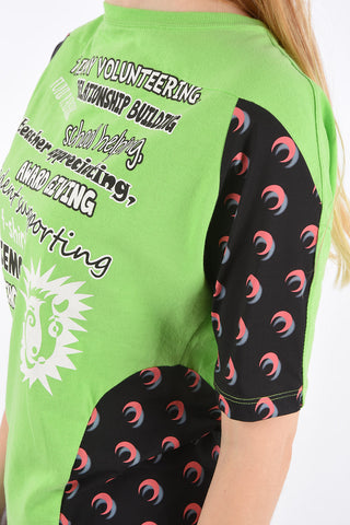 GREEN LINE Fluo Printed Crew-Neck T-Shirt