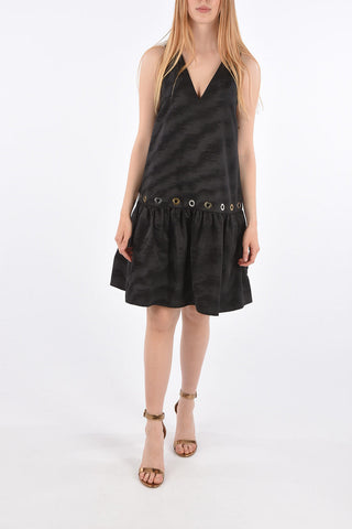 Vestito A-Line con Collo a V