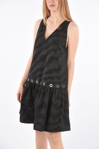 Vestito A-Line con Collo a V