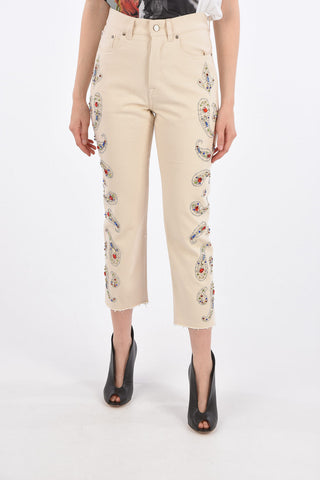 Jeans with Jewel Applications