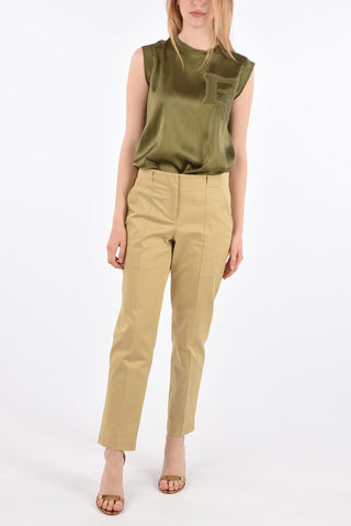Stretch Cotton Two Pocket Pants