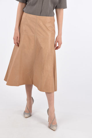 Leather FARCHILD Midi Skirt
