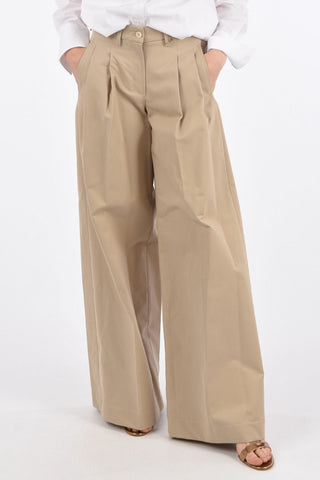 Double Pleat Wide Leg Pants