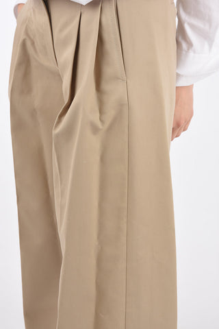 Double Pleat Wide Leg Pants
