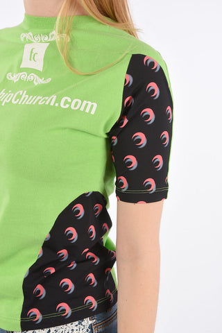 GREEN LINE Fluo Printed Crew-Neck T-Shirt