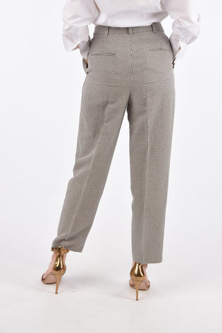 Pantaloni a Quadretti PARIS con una Pince 