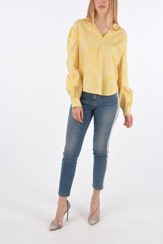 Blusa STRAW Asimmetrica 
