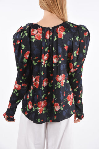 Floral Printed Silk CASERTA Blouse