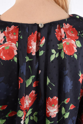 Floral Printed Silk CASERTA Blouse