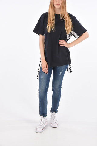 Unstructured Logo Side Band T-shirt 