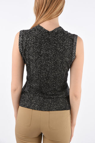 Herringbone Sleeveless Sweater