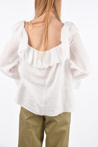 Long Sleeve Frill Top