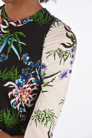 Floral Printed Slim Fit T-Shirt