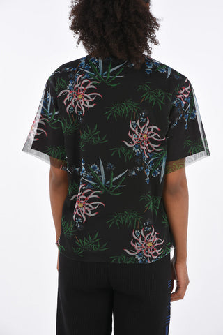 Floral Printed Double Layer T-Shirt