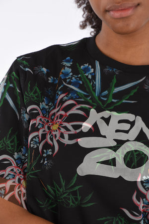 Floral Printed Double Layer T-Shirt