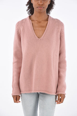 oversized v-neck sweater