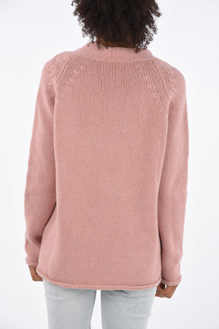 oversized v-neck sweater