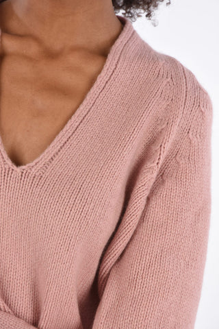 oversized v-neck sweater