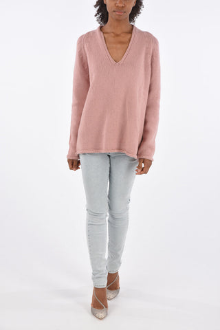oversized v-neck sweater