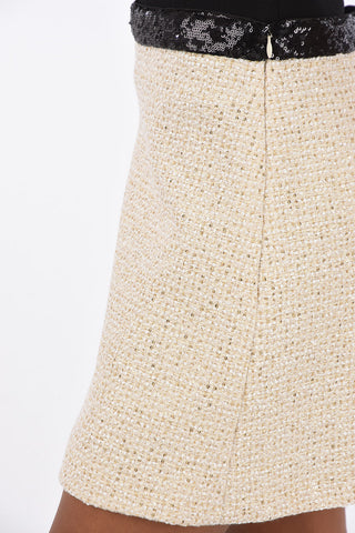 Miniskirt With Sequined Decorations