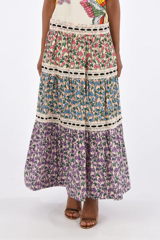 RUNWAY Embroidered Floral Skirt