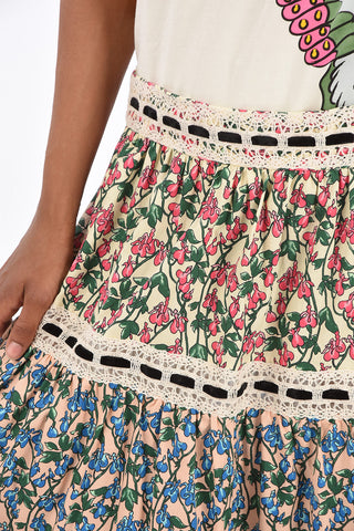 RUNWAY Embroidered Floral Skirt
