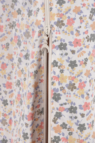 GREEN LINE Floral Printed Full Zip Skirt
