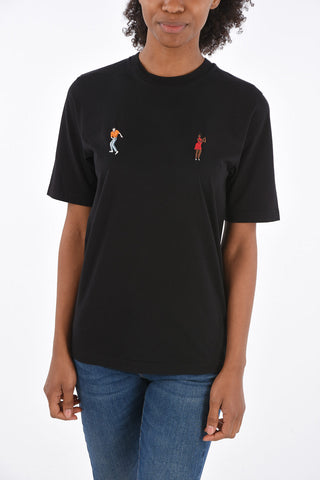 T-Shirt Girocollo DANCERS Ricamata