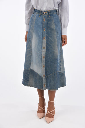 Denim A-Line Skirt