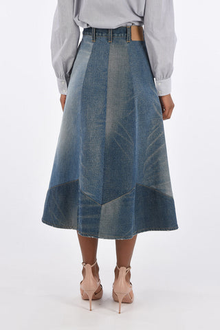 Denim A-Line Skirt