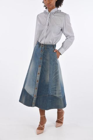 Denim A-Line Skirt
