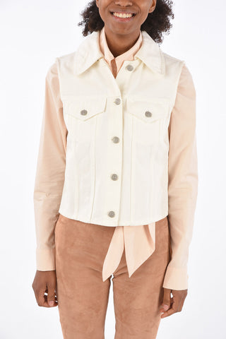 MM6 Sleeveless Denim Jacket