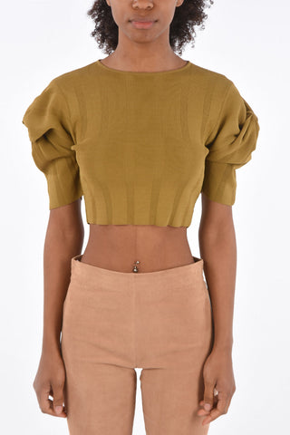 Top Crop Girocollo